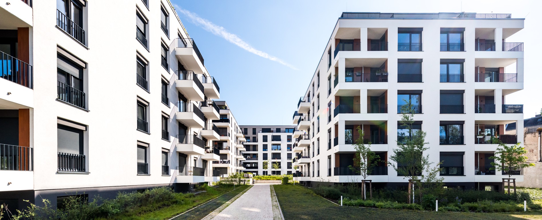 Große Wohnanlage in Berlin.